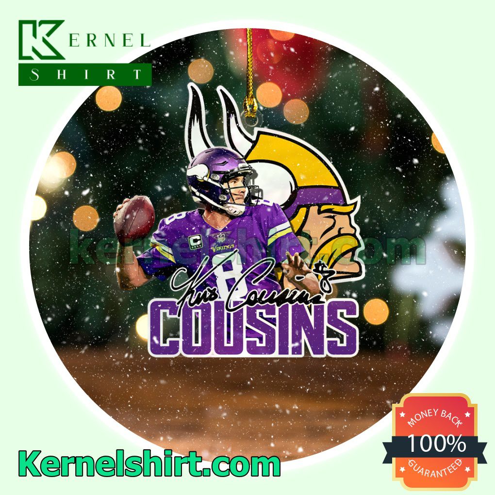 Minnesota Vikings - Kirk Cousins Fan Holiday Ornaments a