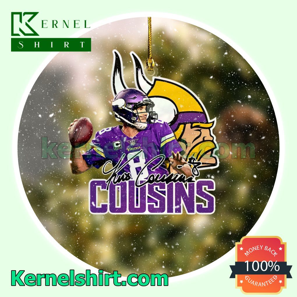 Minnesota Vikings - Kirk Cousins Fan Holiday Ornaments