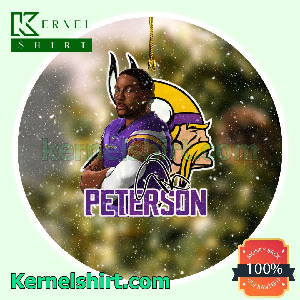 Minnesota Vikings - Patrick Peterson Fan Holiday Ornaments a