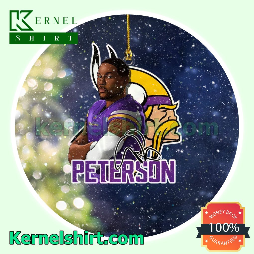 Minnesota Vikings - Patrick Peterson Fan Holiday Ornaments