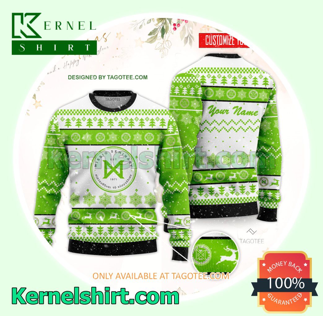 Missio Seminary Logo Xmas Knit Jumper Sweaters