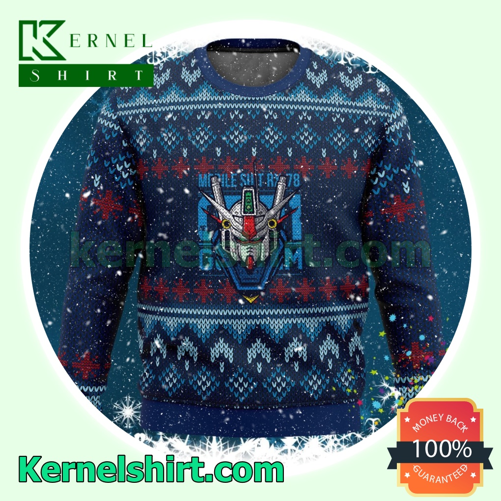 Mobile Suit Gundam Rx 78 Knitted Christmas Jumper