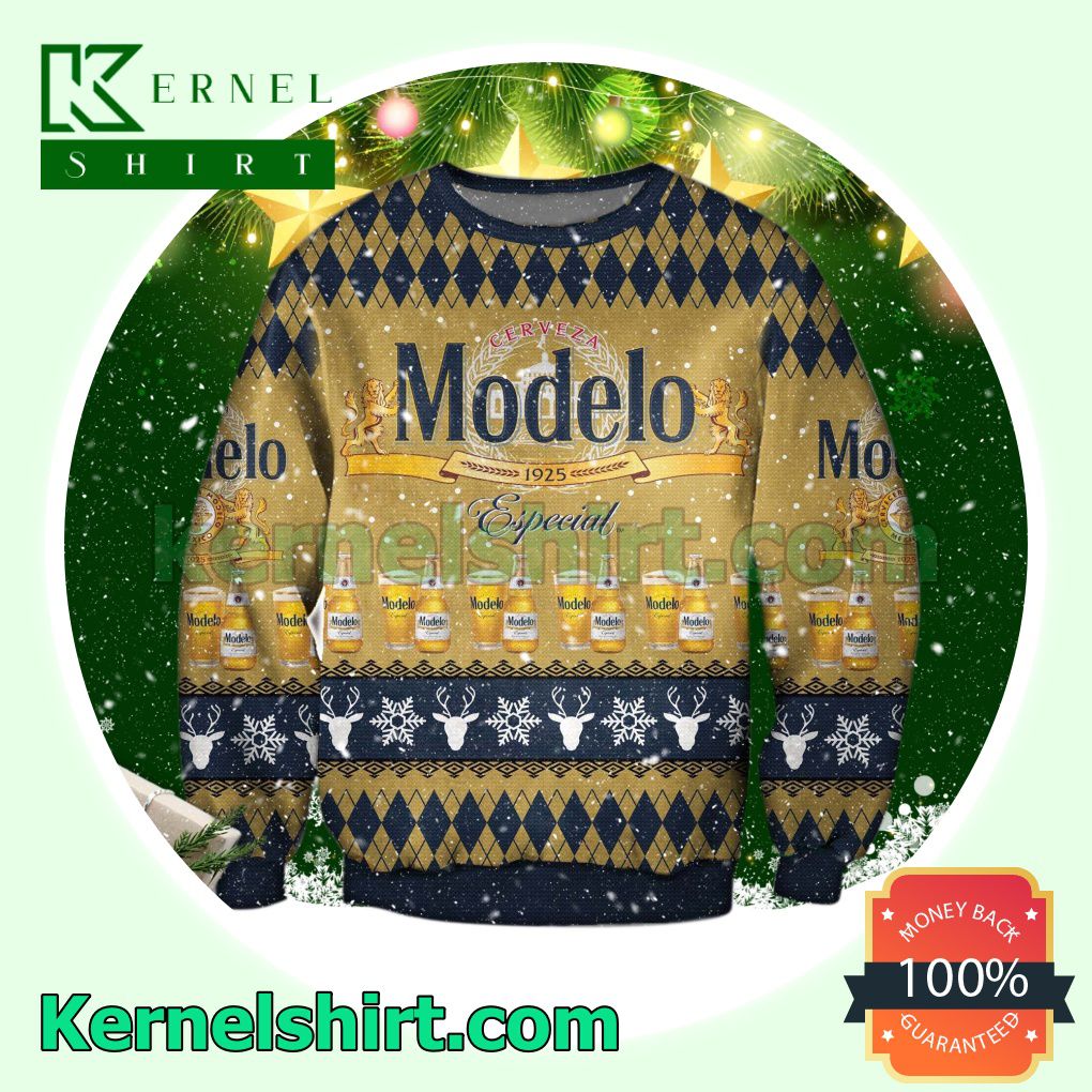 Modelo Especial Beer Knitted Christmas Jumper