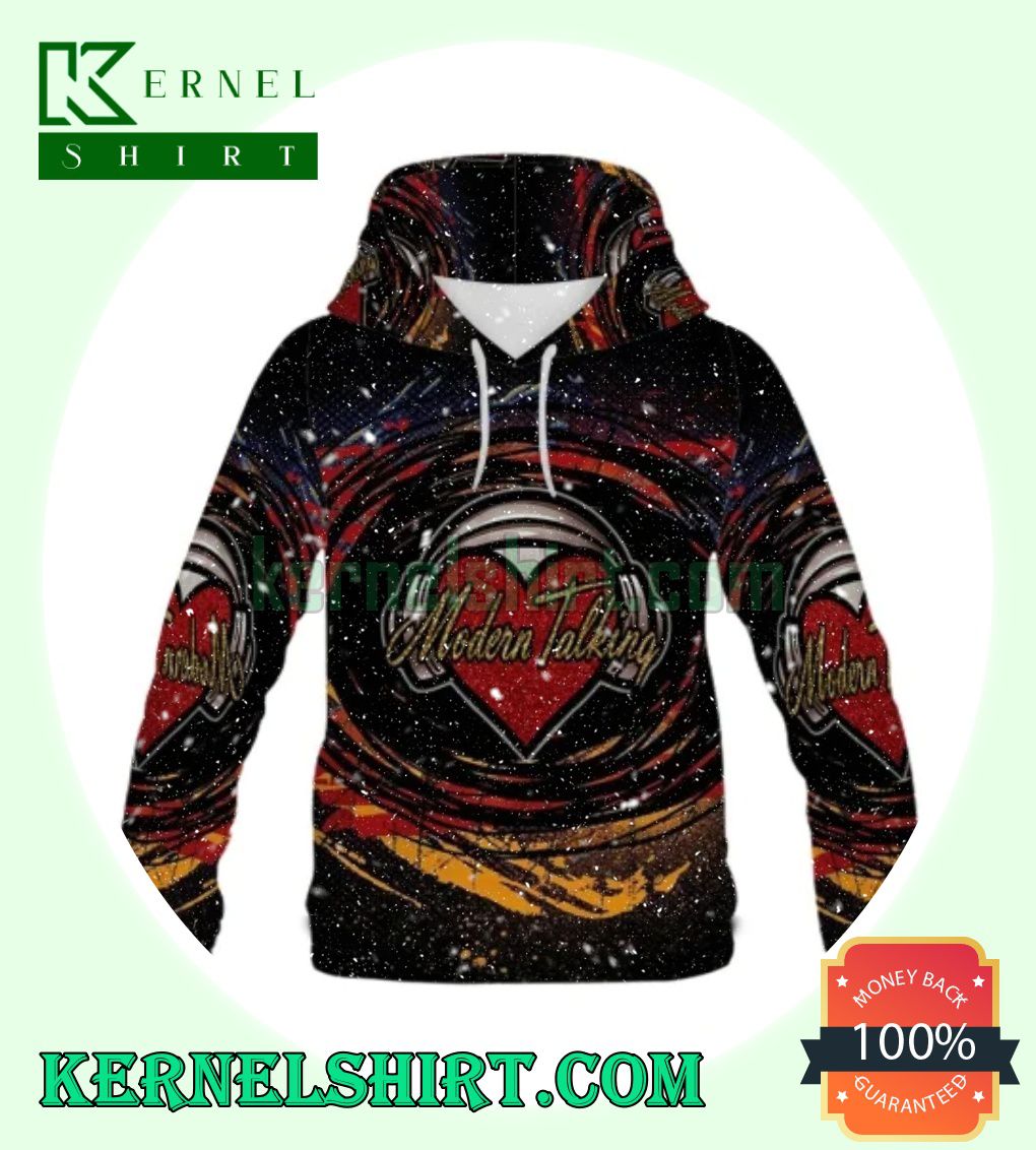 Modern Talking Heart Hooded Sweatshirts