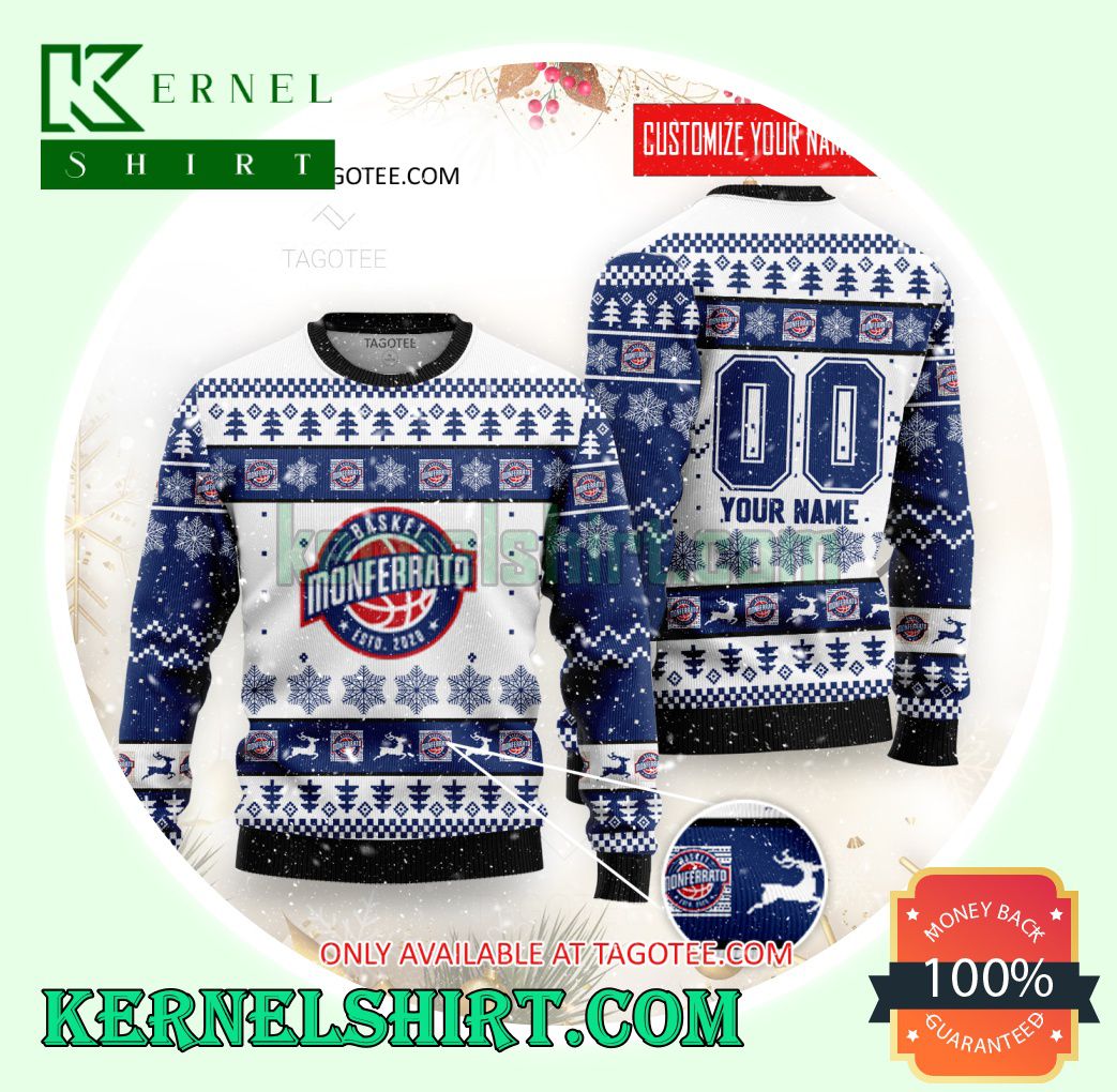 Monferrato Basketball Xmas Knit Sweaters