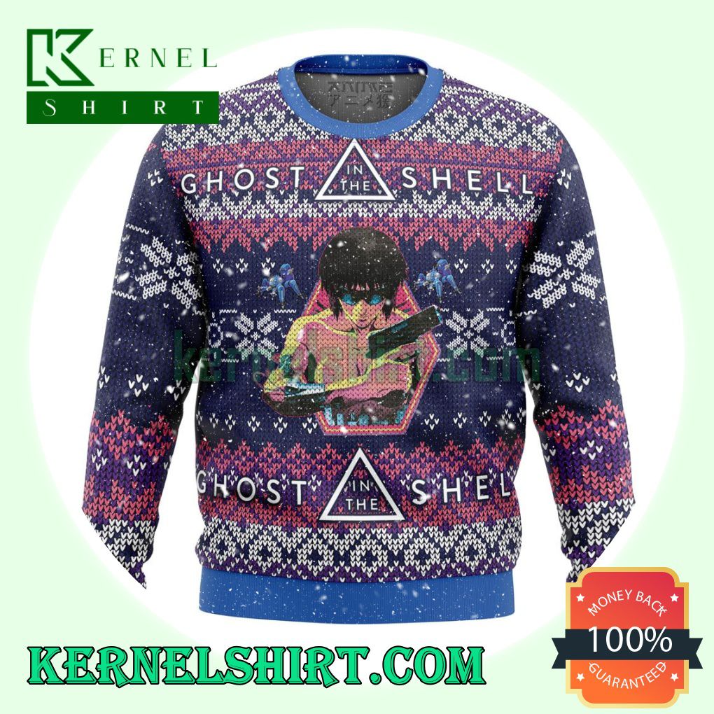 Motoko Kusanagi Ghost In The Shell Alt Premium Manga Anime Christmas Sweatshirts