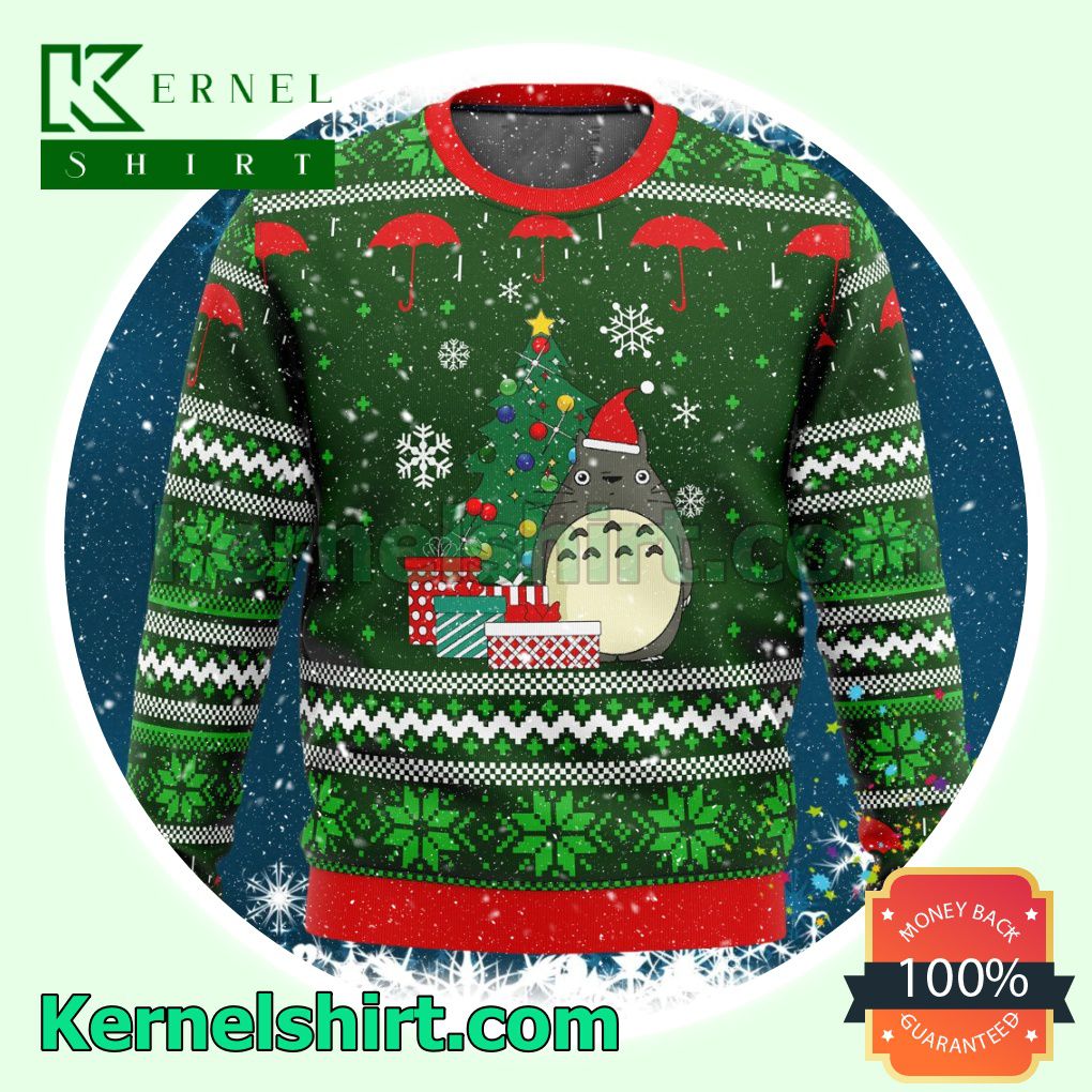 My Neighbor Totoro Manga Anime Knitted Christmas Jumper