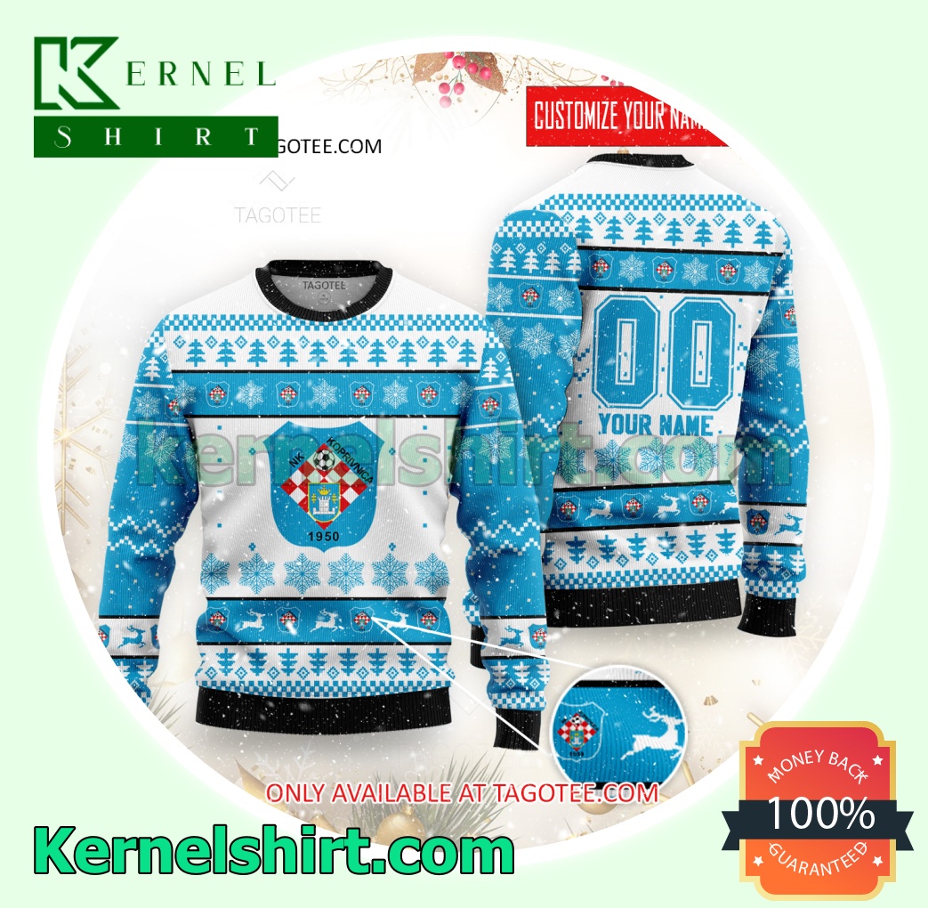 NK Koprivnica Logo Xmas Knit Sweaters