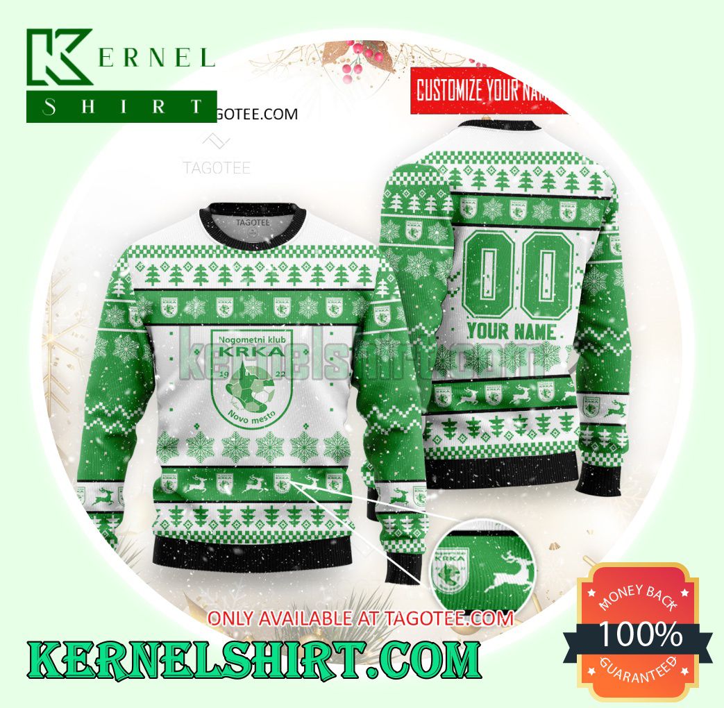 NK Krka Logo Xmas Knit Sweaters