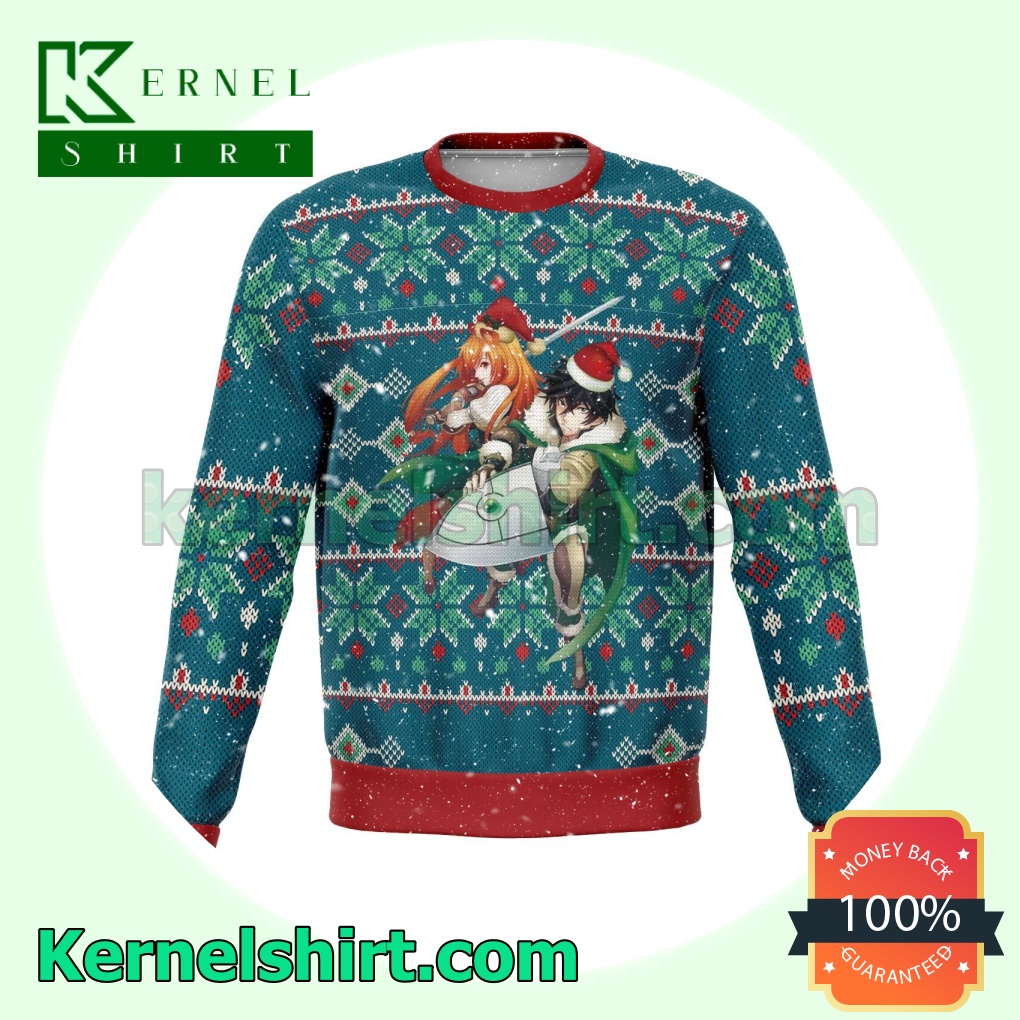 Naofumi Iwatani Raphtalia The Rising Of The Shield Hero Knitted Christmas Jumper