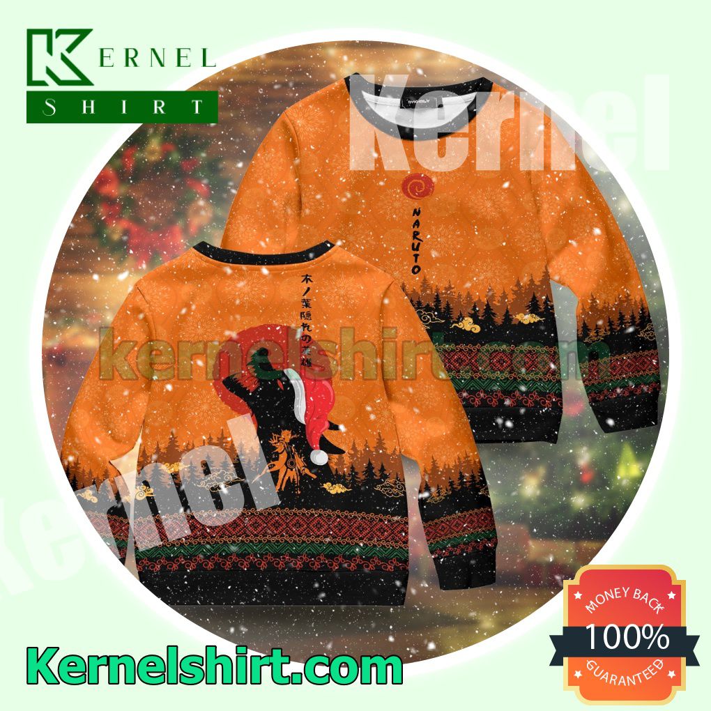 Naruto Kyubi Knitted Christmas Sweatshirts