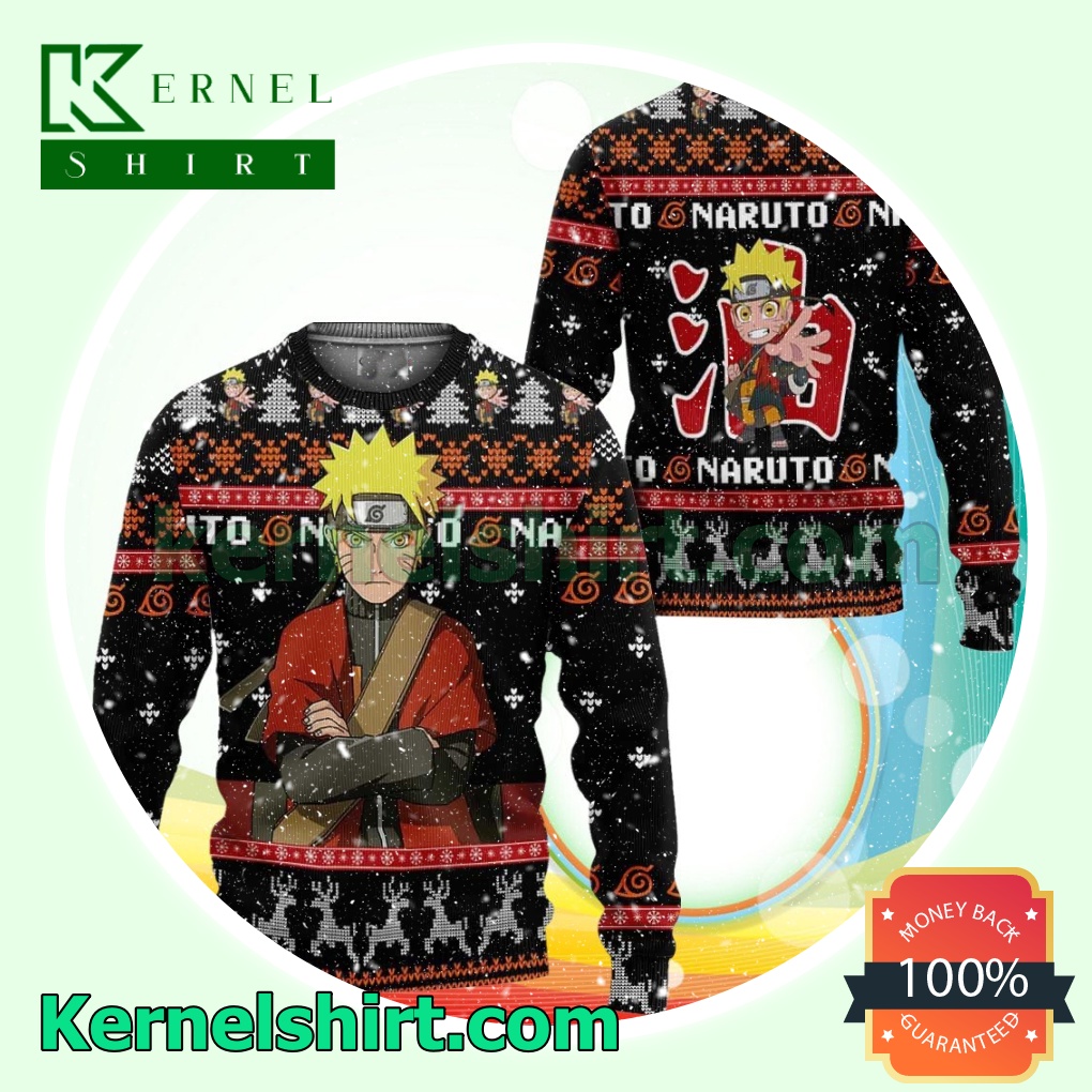 Naruto Sage Mode Anime Knitted Christmas Jumper