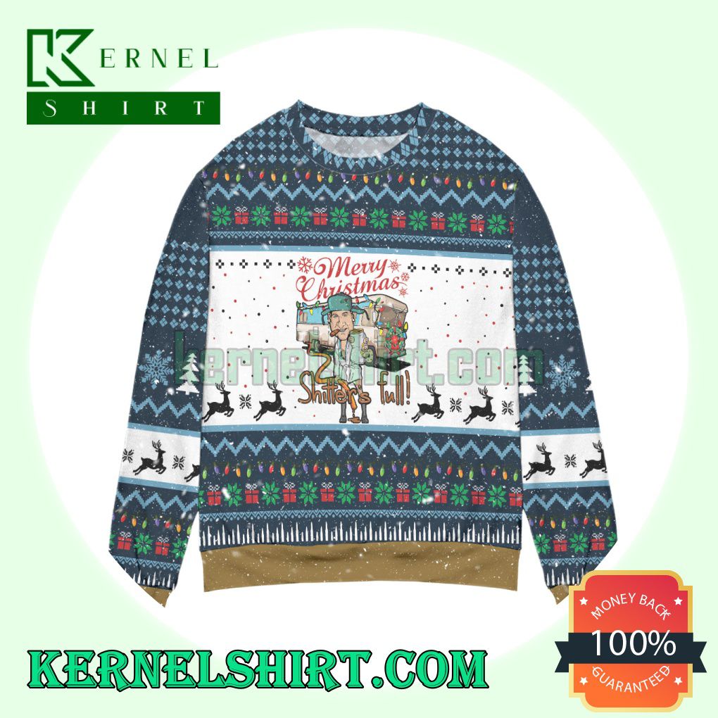 National Lampoon's Christmas Vacation Shitter's Full Knitting Christmas Sweatshirts