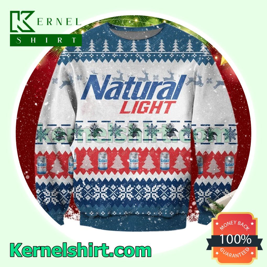 Natural Light Snowflakes Knitted Christmas Jumper