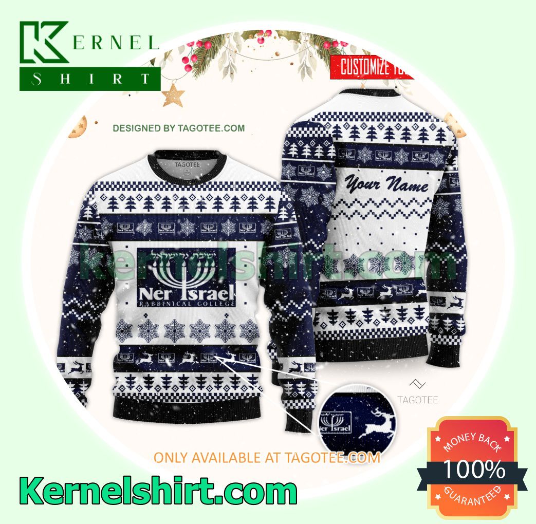 Ner Israel Rabbinical College Logo Xmas Knit Jumper Sweaters