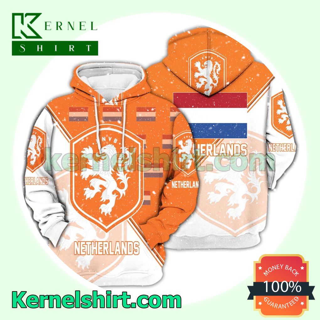 Netherlands National Logo Soccer Fan Hawaiian Shirt Sweatshirt