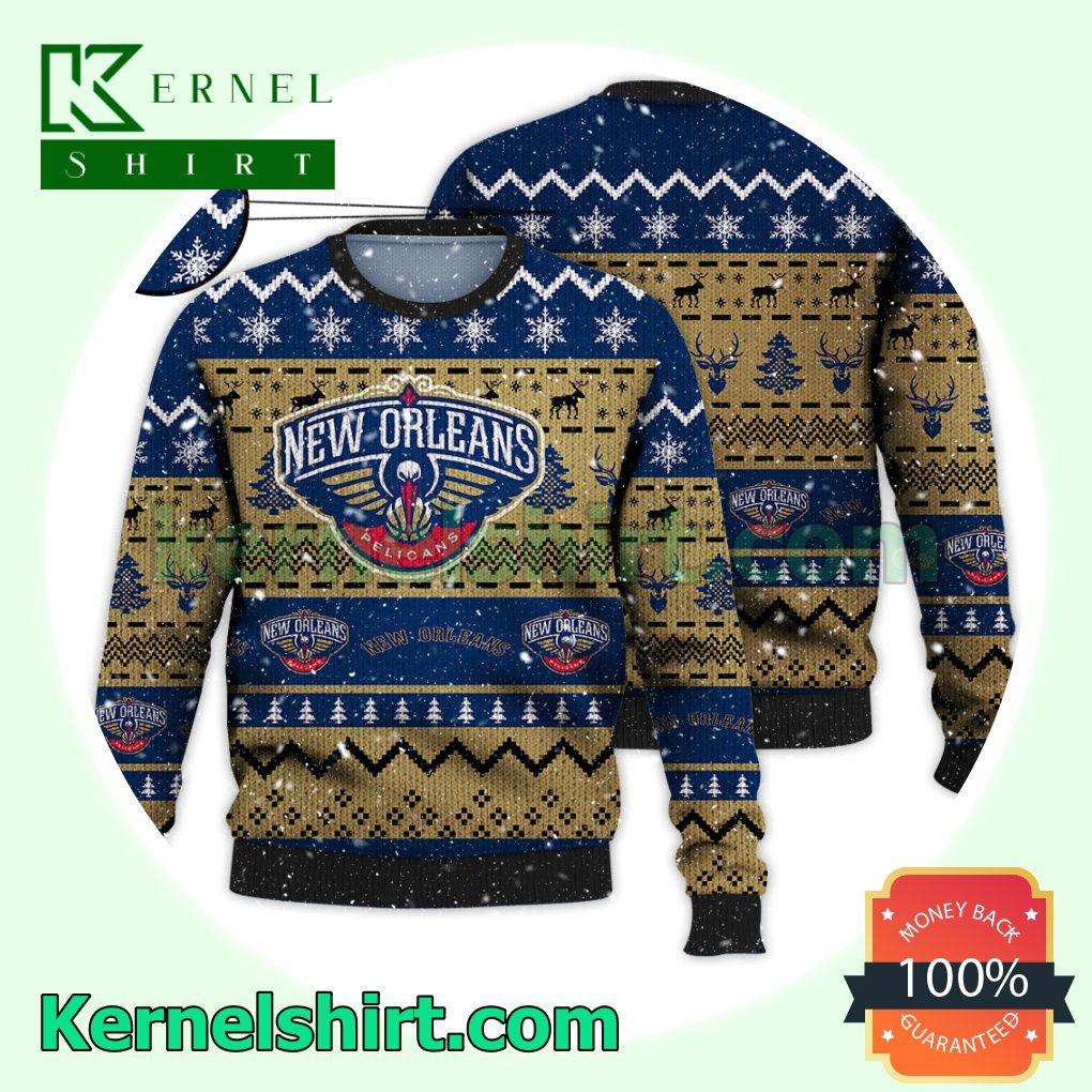 New Orleans Pelicans NBA Funny Knitted Christmas Jumper