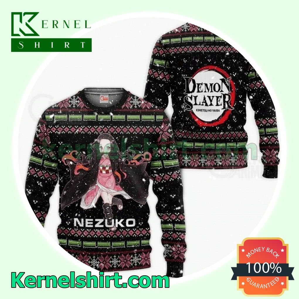 Nezuko Kamado Demon Slayer Manga Anime Premium Knitted Christmas Jumper