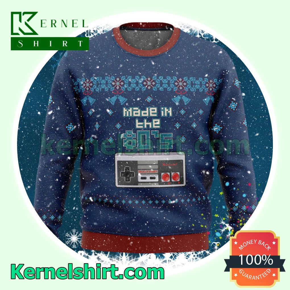 Nintendo Made In The 80S Xmas Christmas Sweatshirts