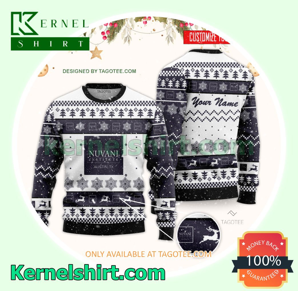 Nuvani Institute-North Campus Logo Xmas Knit Jumper Sweaters