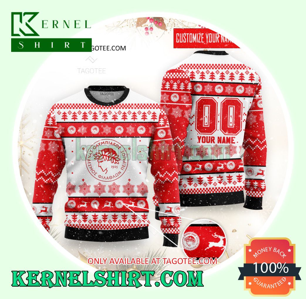 Olympiacos SFP Handball Xmas Knit Sweaters