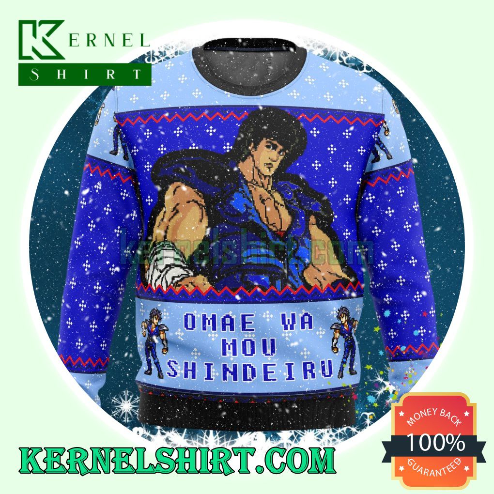 Omae Wa Mou Shindeiru Fist Of The North Star Knitting Christmas Sweatshirts