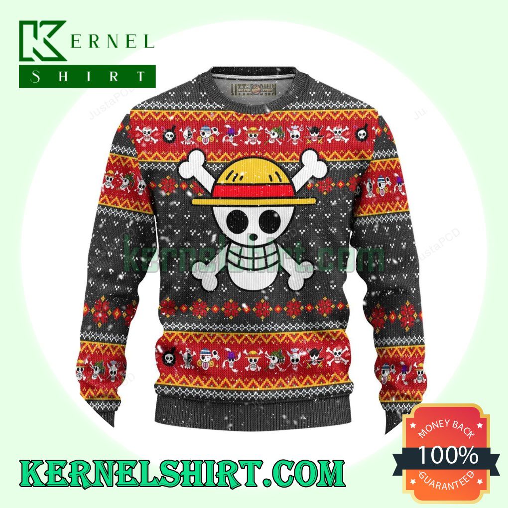 One Piece Symbol Christmas Sweatshirts