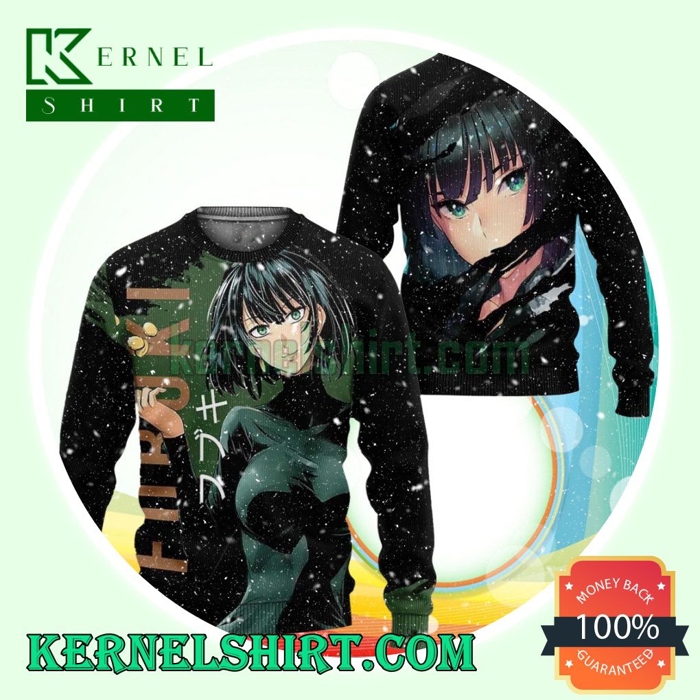 One Punch Man Fubuki Anime Knitting Christmas Sweatshirts