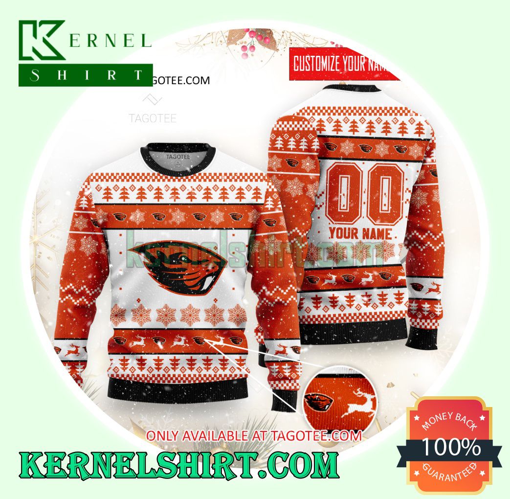 Oregon State Rugby Club Xmas Knit Sweaters