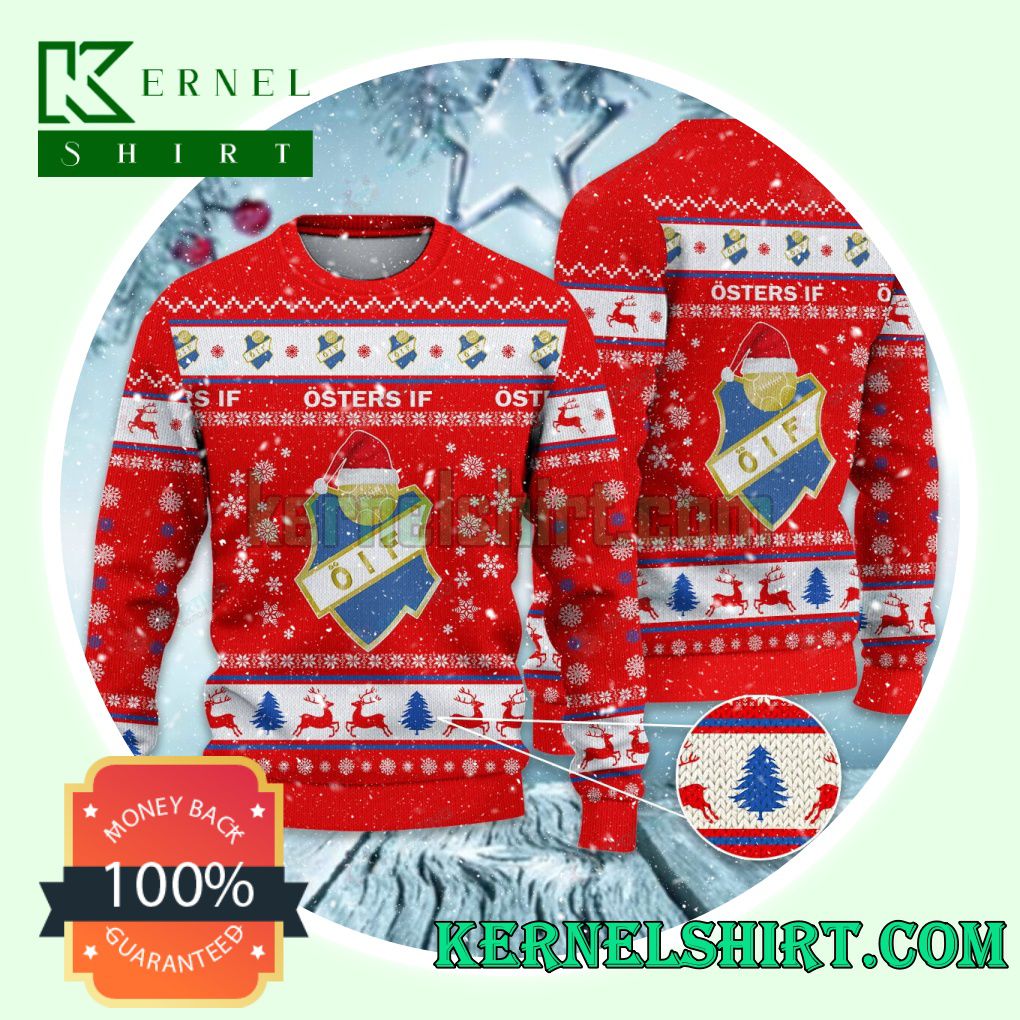 Östers IF Club Snowflake Xmas Knit Sweaters