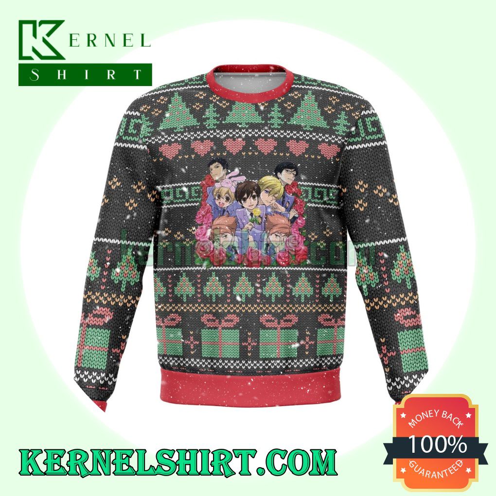 Ouran High School Manga Anime Knitting Christmas Sweatshirts