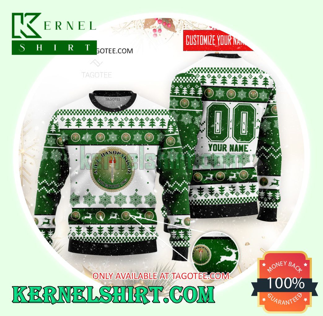 Panthrakikos Logo Xmas Knit Sweaters