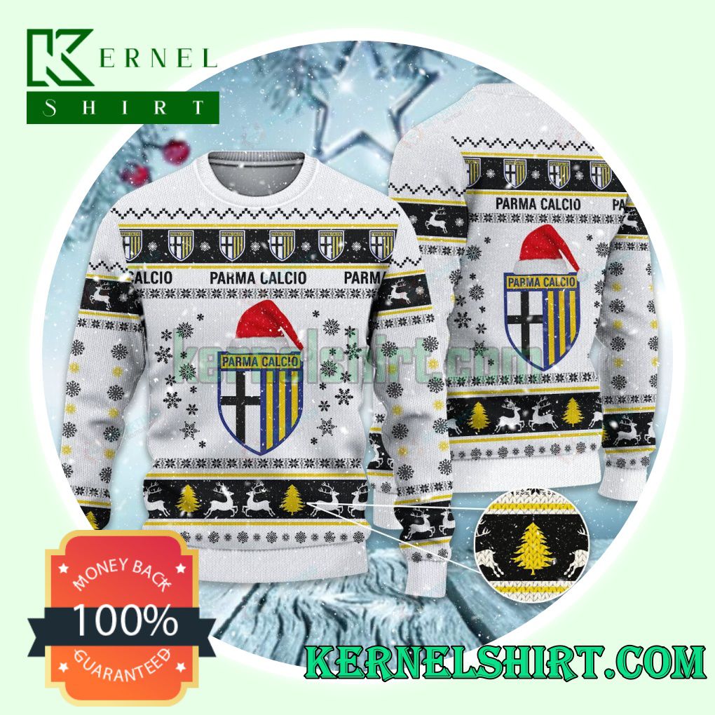 Parma Calcio 1913 Club Snowflake Xmas Knit Sweaters