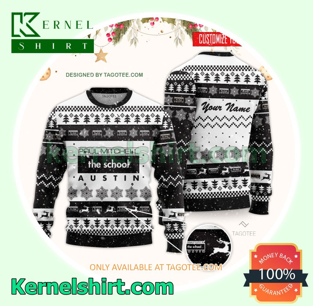 Paul Mitchell the School-Austin Logo Xmas Knit Jumper Sweaters