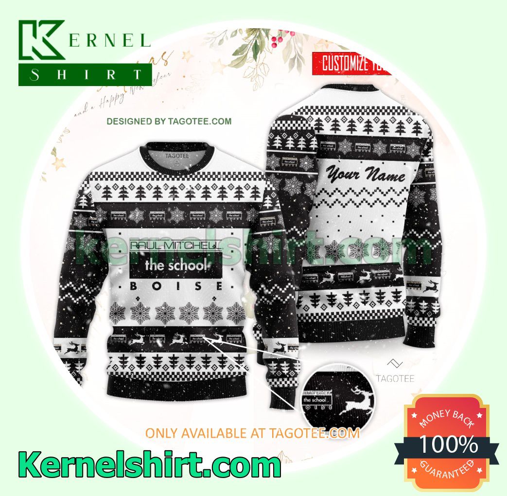 Paul Mitchell the School-Boise Logo Xmas Knit Jumper Sweaters