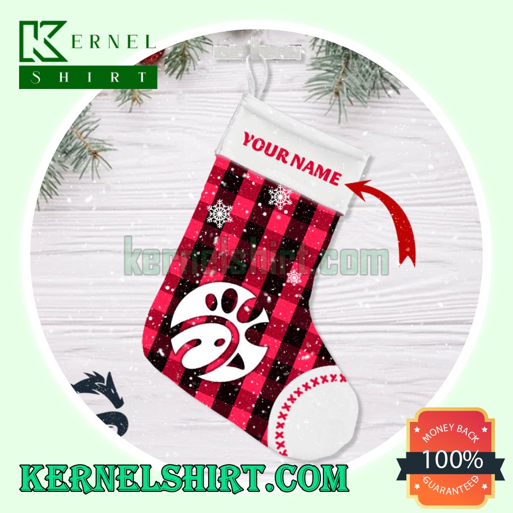 Personalised Chick-Fil-A Snowy Xmas Decorations Stockings