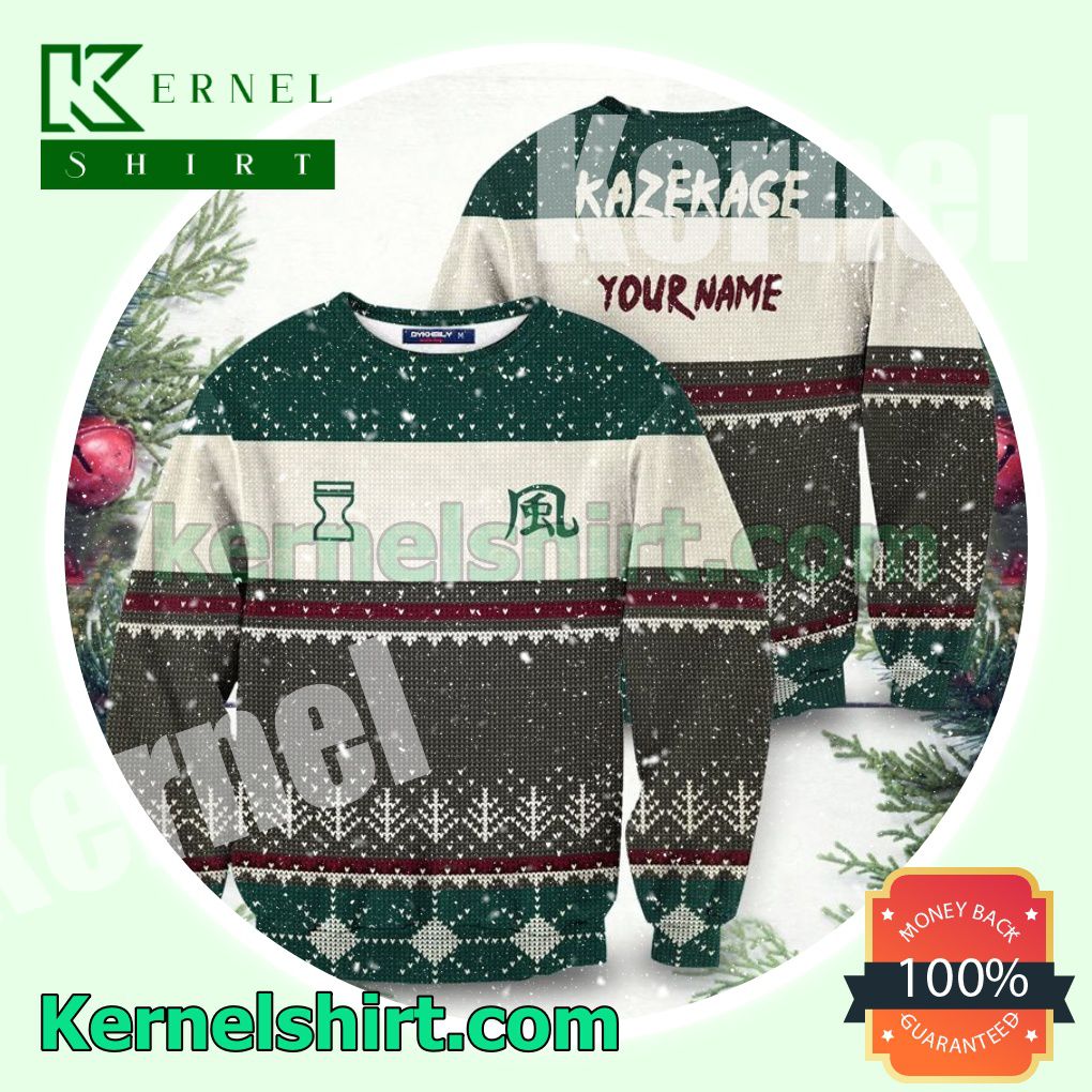 Personalized Hidden Sand Kazekage Naruto Knitted Christmas Sweatshirts