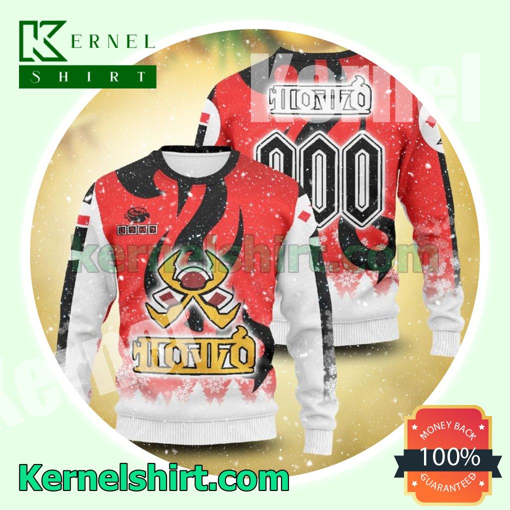 Personalized Pokemon Fire Uniform Knitted Christmas Sweatshirts