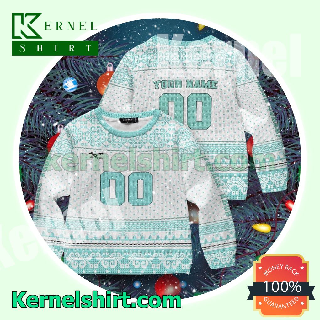 Personalized Team Aoba Johsai Haikyuu Knitted Christmas Sweatshirts