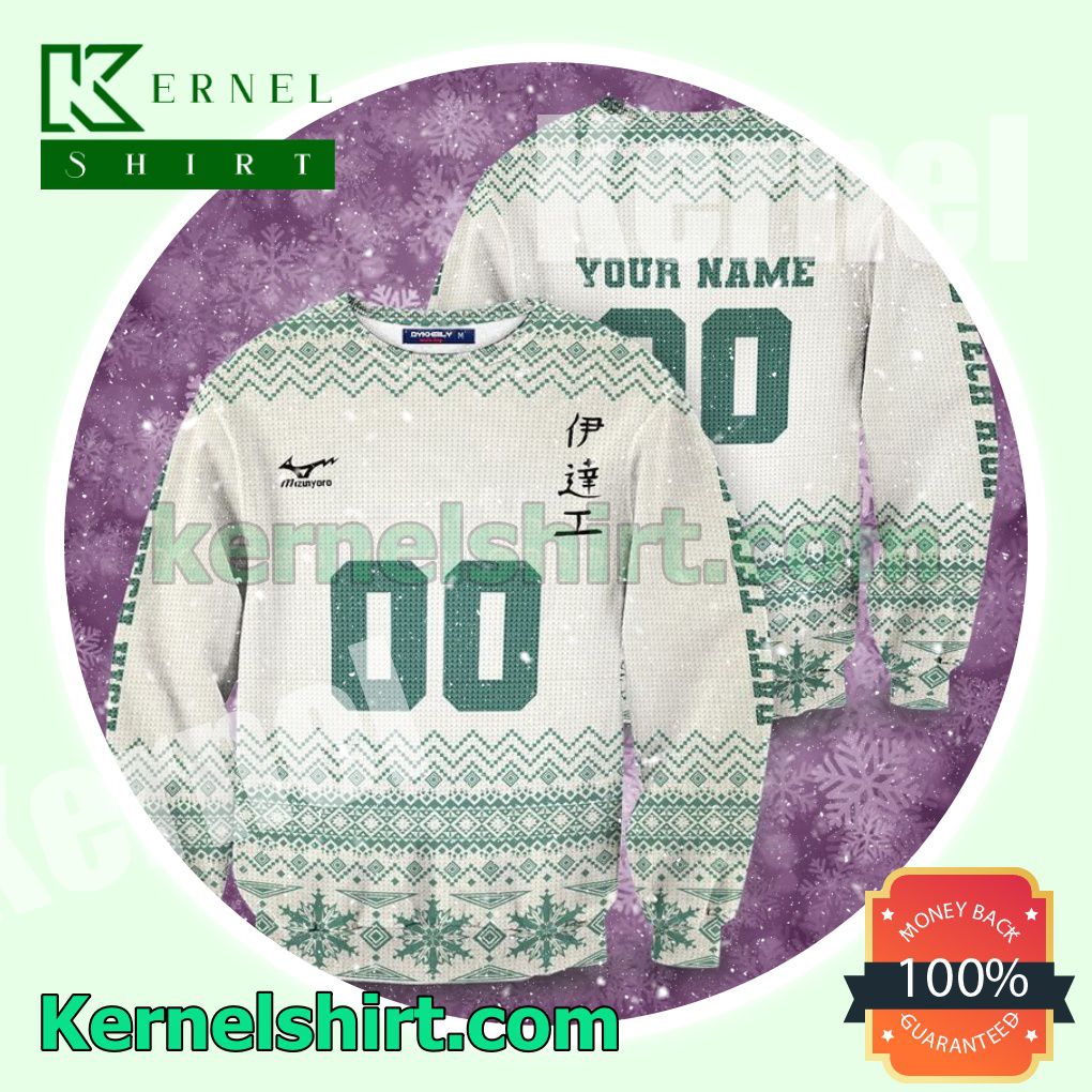Personalized Team Datekou Haikyuu Knitted Christmas Sweatshirts