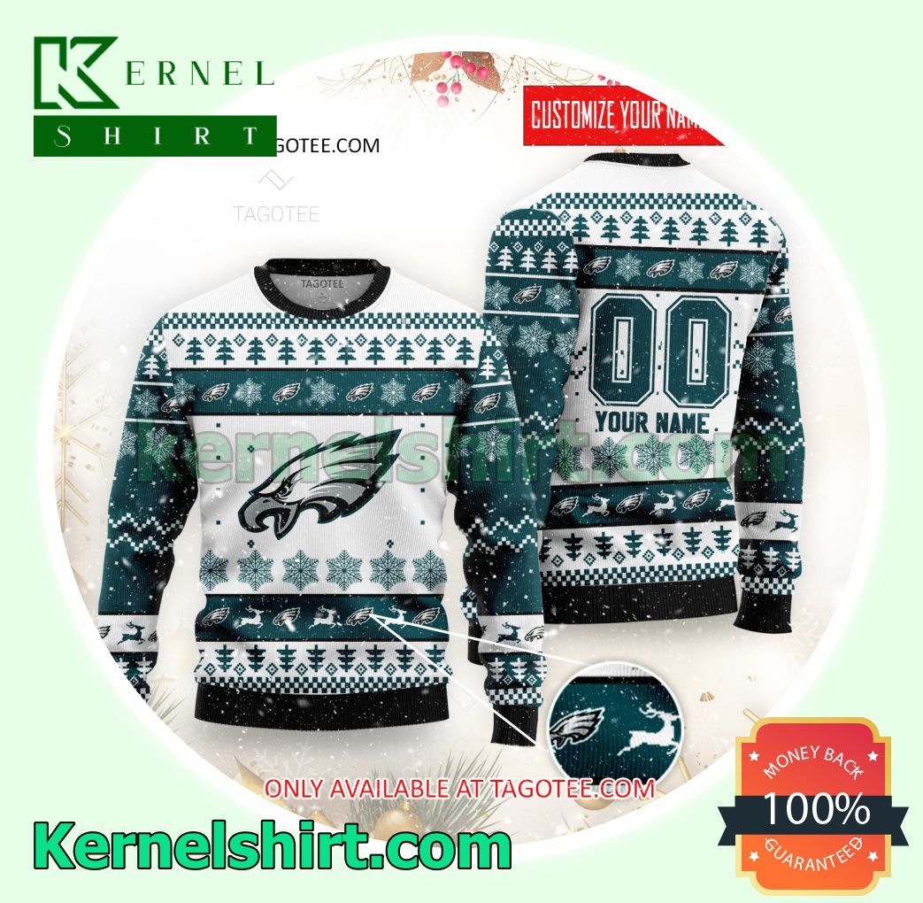 Philadelphia Eagles Club Xmas Knit Sweaters