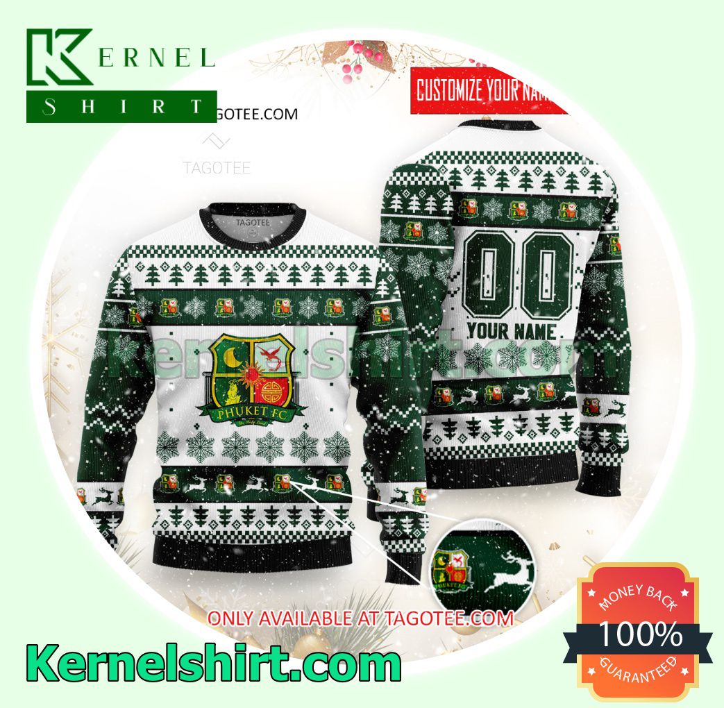 Phuket FC Logo Xmas Knit Sweaters