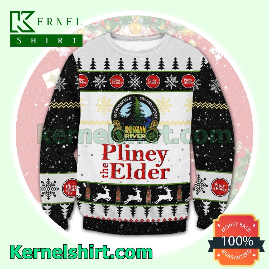 Pliny The Elder Russian River Brewing Company Knitted Christmas Sweatshirts