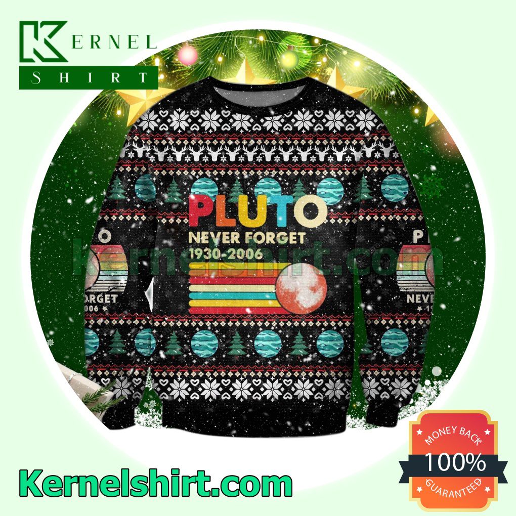 Pluto Never Forget 1930-2006 Xmas Knitted Sweaters