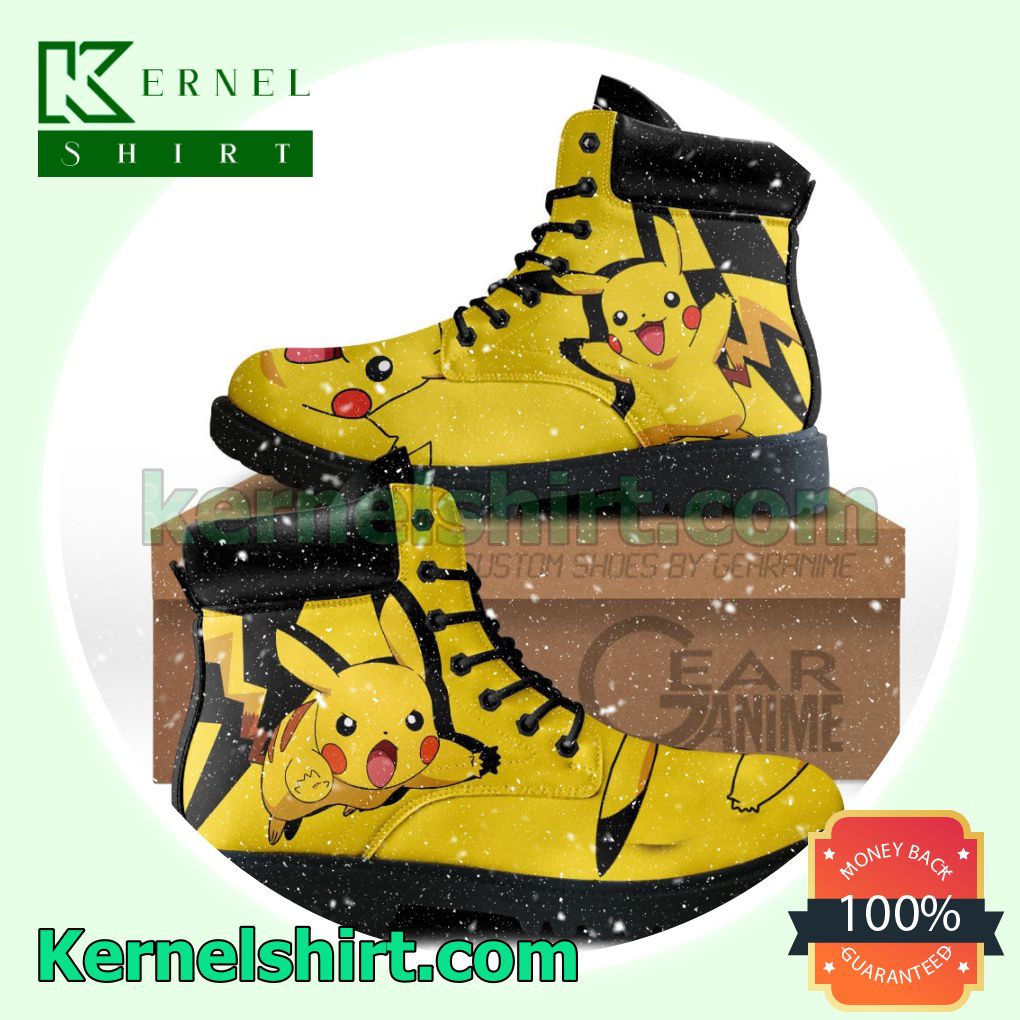 Pokemon Pikachu Winter Leather Boots