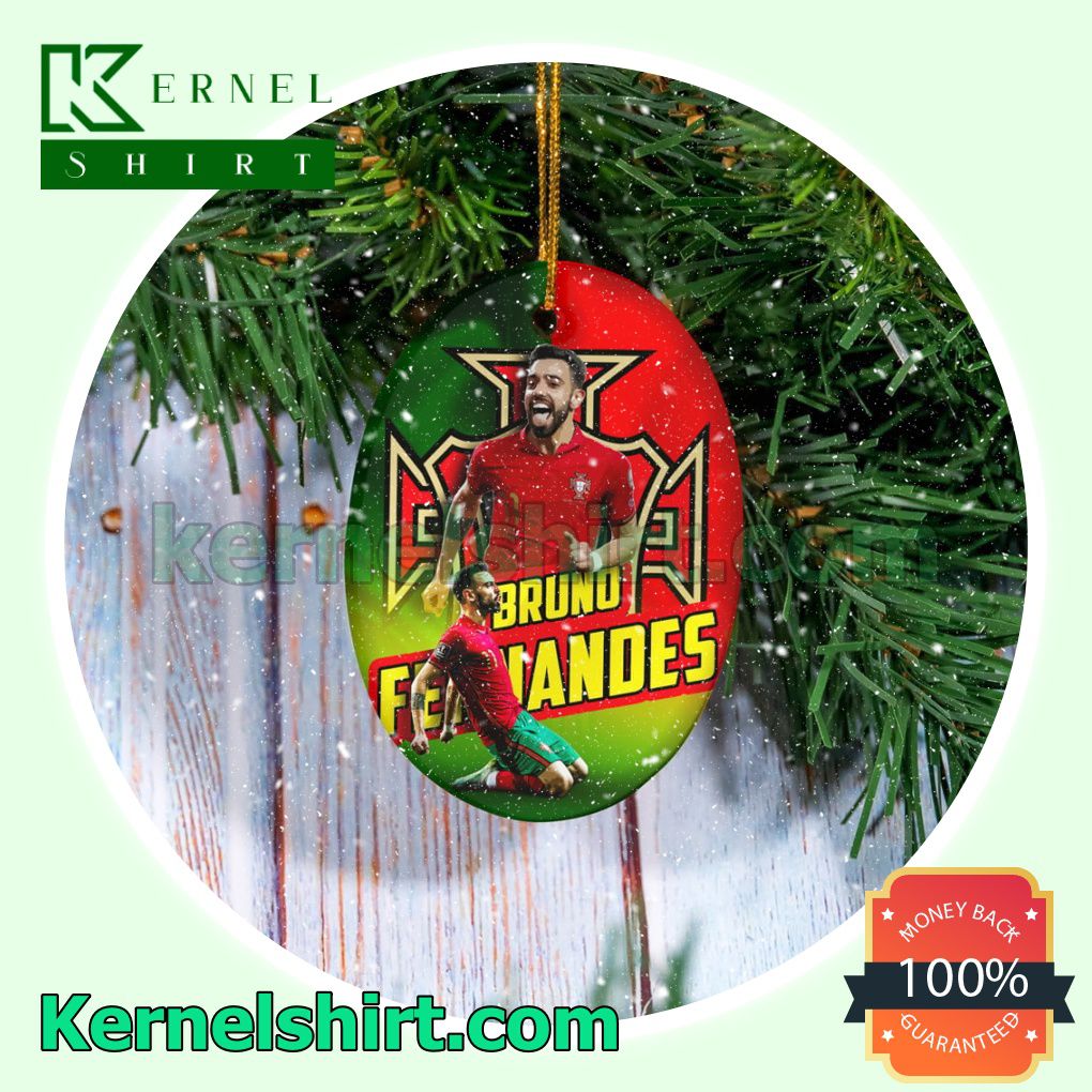 Portugal - Bruno Fernandes Fan Holiday Ornaments