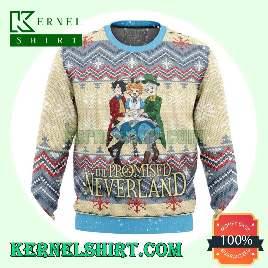 Promised Neverland Emma Norman Alt Premium Manga Anime Knitting Christmas Sweatshirts