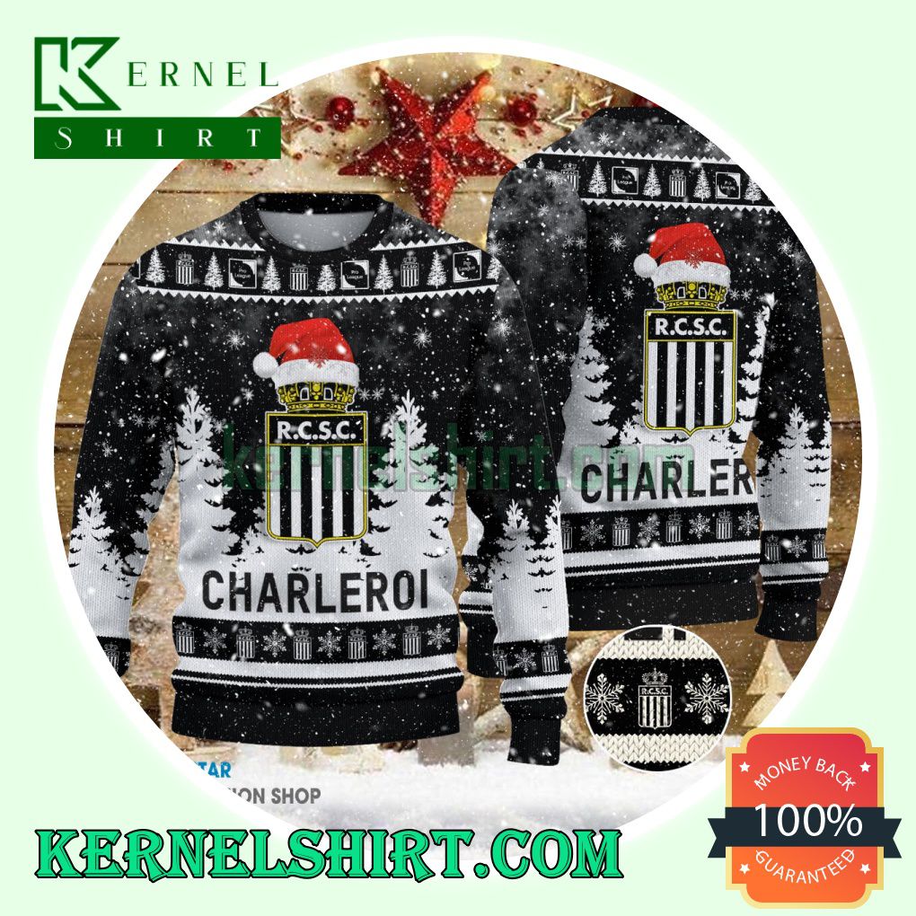 R. Charleroi S.C Club Santa Hat Xmas Knit Sweaters