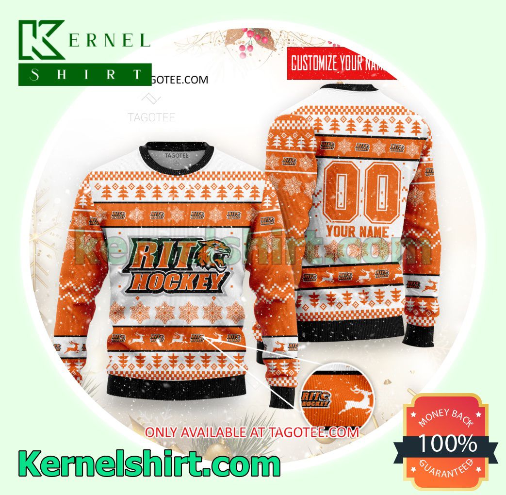 RIT Tigers Hockey Club Knit Sweaters