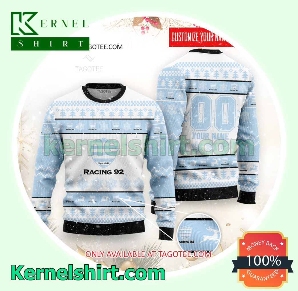 Racing 92 Rugby Club Xmas Knit Sweaters